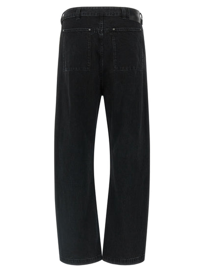 Jeans by Entire Studios for men in denim cotton black & signature features an sophisticated and straight-leg & wide with a precise long, creating a sophisticated and sophisticated silhouette.
