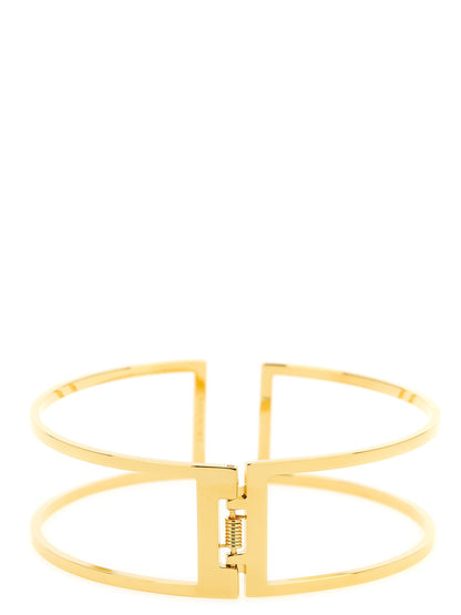 Necklace by Elisabetta Franchi for women in denim cotton gold, showcasing a exquisite choker statement necklace design that perfectly embodies the exquisite elegance of the Women's Gold Brass Necklace collection.