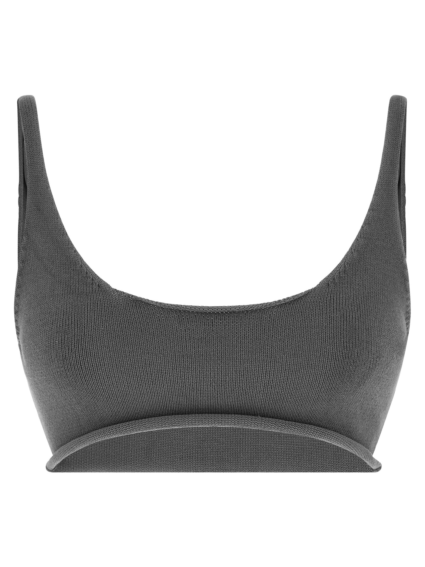 Entire Studios Women's Cotton Sport Bra - Gray