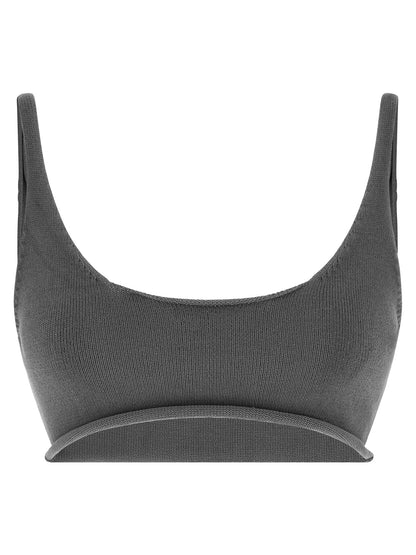 Entire Studios Women's Cotton Sport Bra - Gray