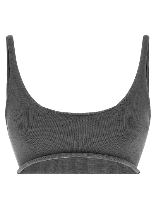 Entire Studios Women's Cotton Sport Bra - Gray