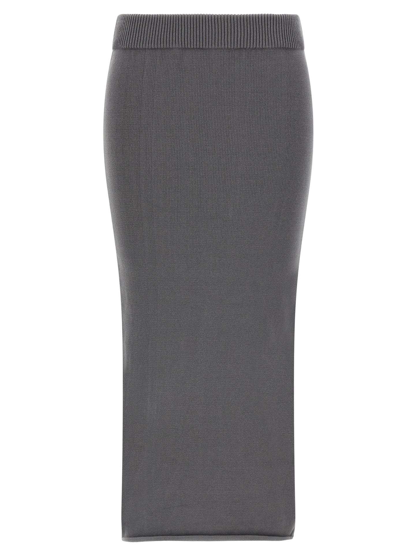 Entire Studios Women's Cotton Midi Skirt - Gray