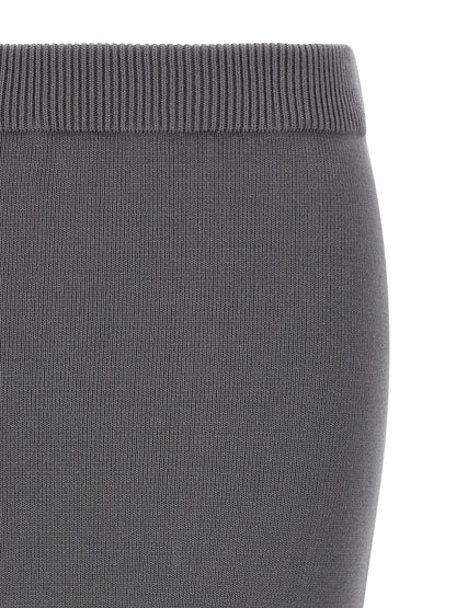Entire Studios Women's Cotton Midi Skirt - Gray