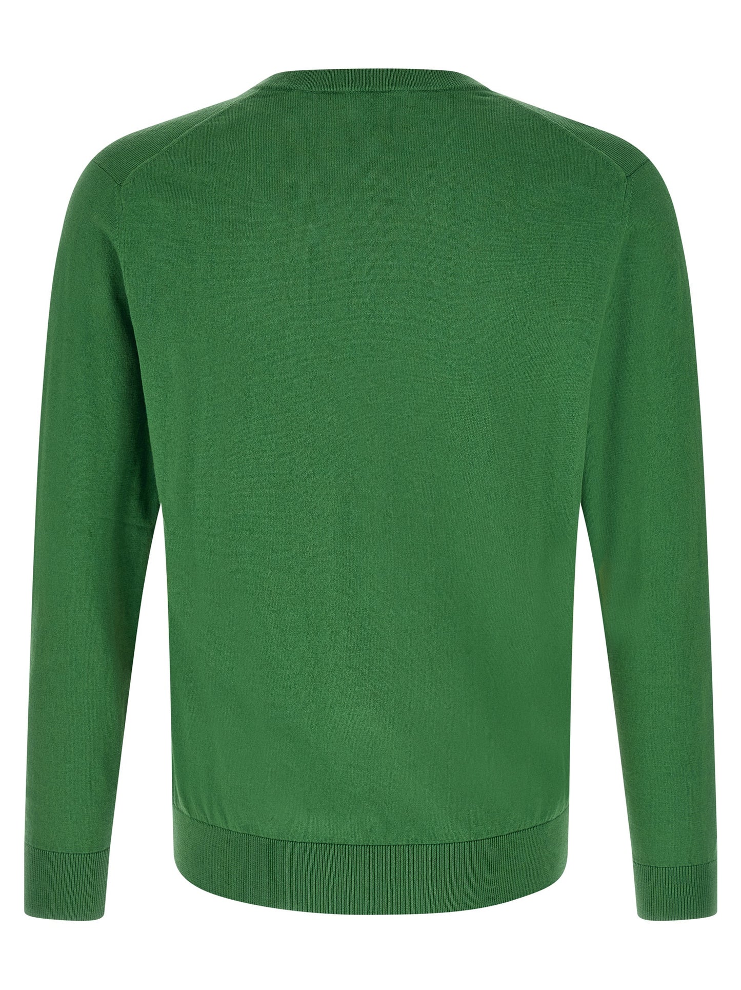 Cardigan by Ballantyne for men in plush cotton & cashmere bicolour, green, patterned, argyle & jacquard presents a textural silhouette, artfully finished with a textural v-neck neckline and for a sophisticated, textural look.