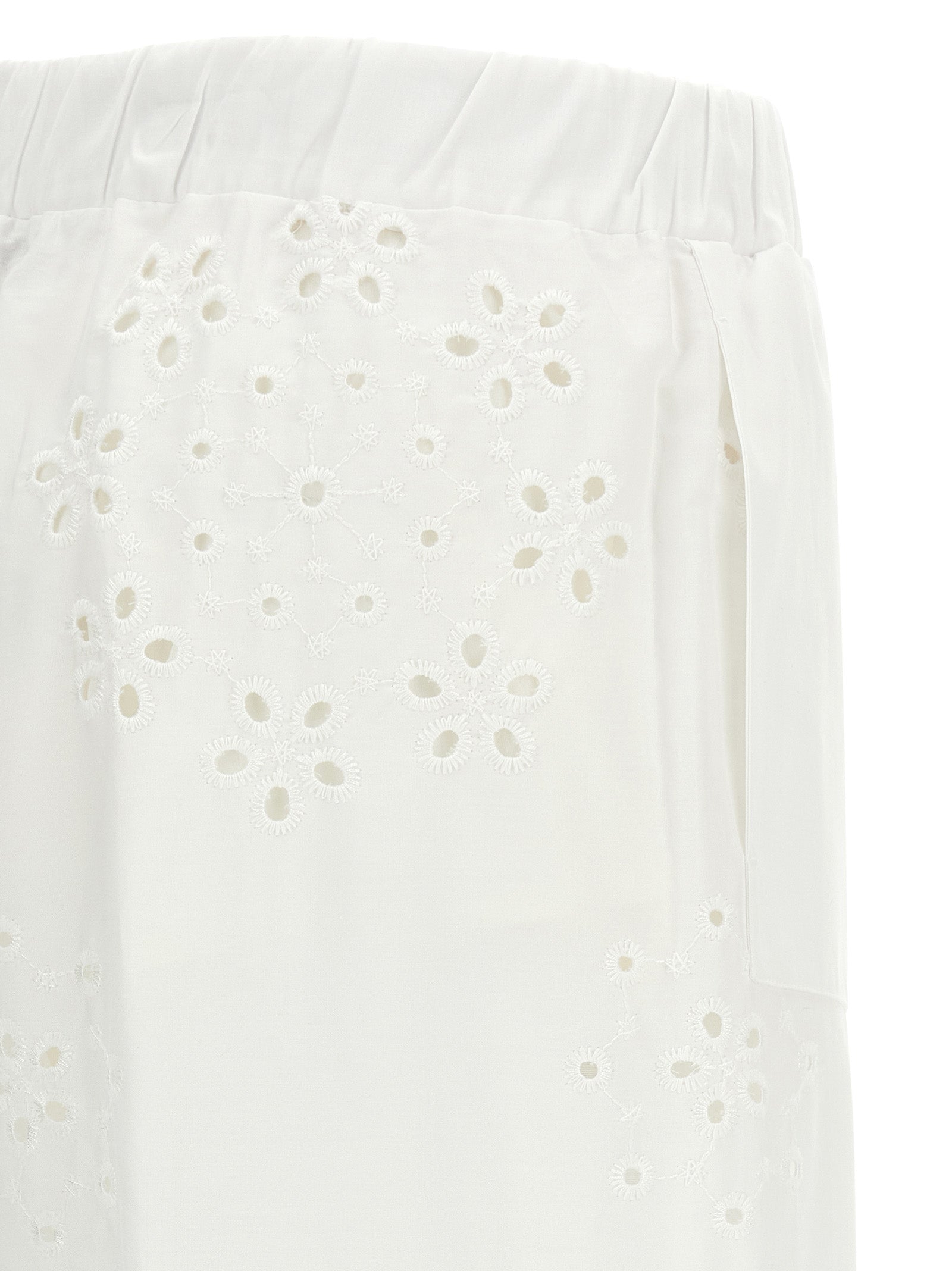 Casual Pants by Herno for women in cotton polyester white & patterned presents a refined pantology silhouette, artfully defined by a refined pantology straight-leg & wide, long, and a sophisticated .