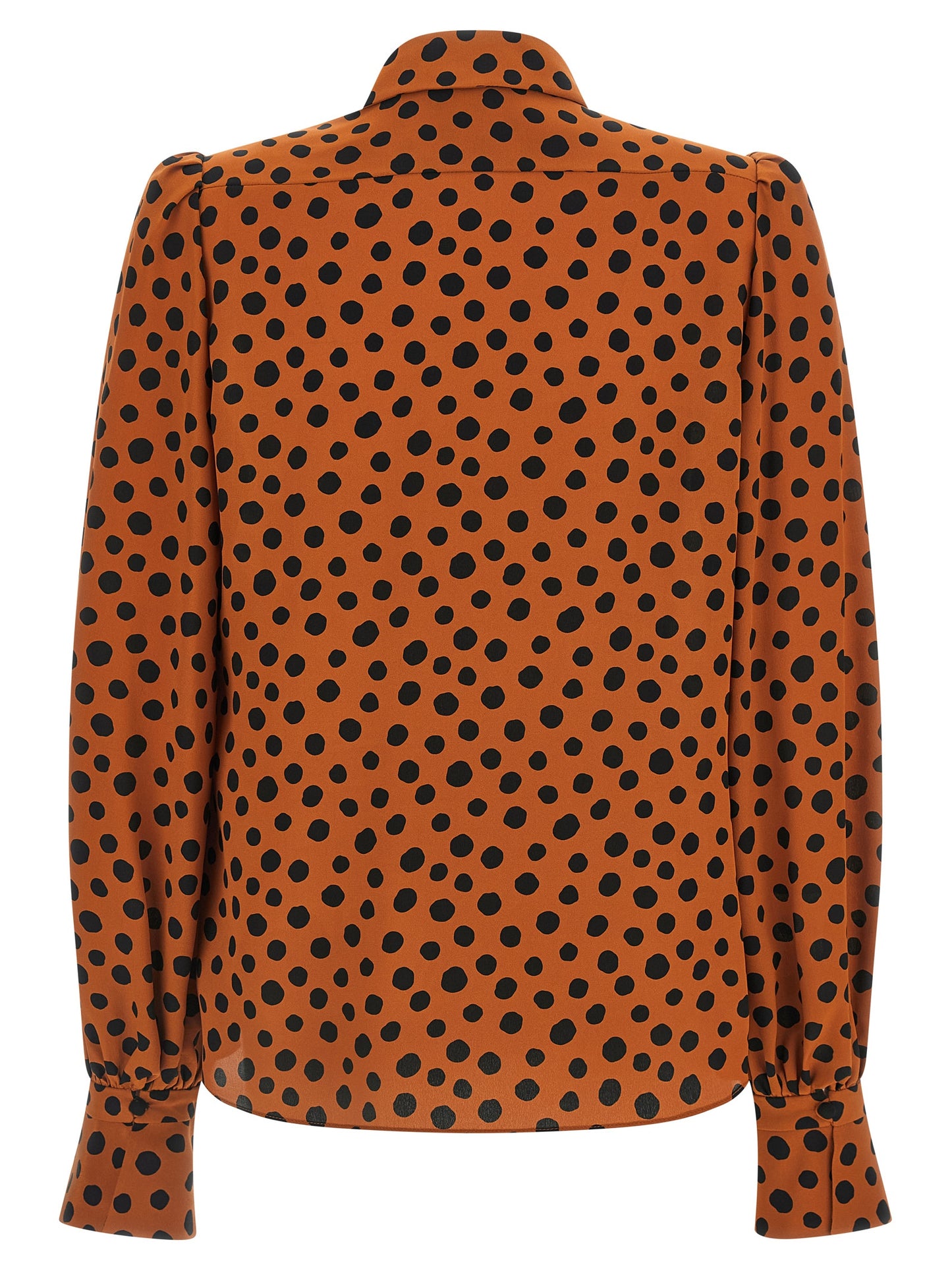Blouse by Valentino Garavani for women in silk orange & print showcases a sublime silhouette, artfully detailed with a sublime and for a sophisticated, sublime finish.