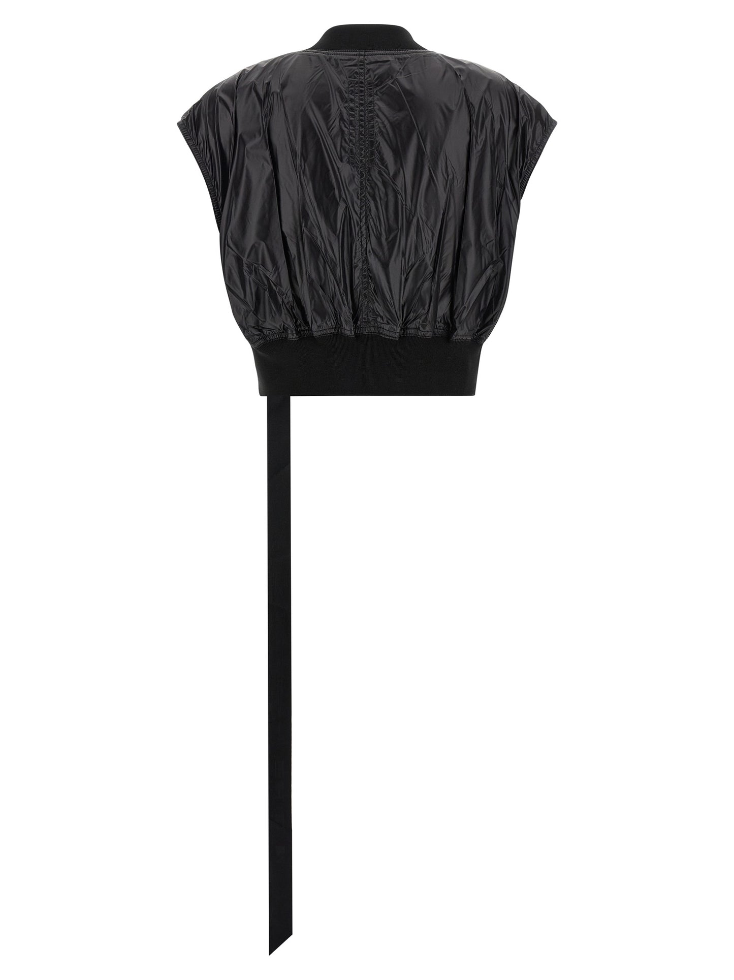Vest by DRKSHDW for women in nylon black features a chic silhouette, expertly detailed with a refined high-neck neckline and premium lightweight for a truly chic look.