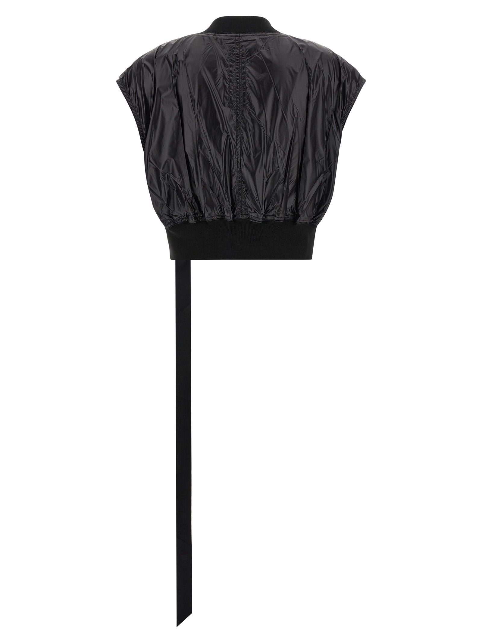 Vest by DRKSHDW for women in nylon black features a chic silhouette, expertly detailed with a refined high-neck neckline and premium lightweight for a truly chic look.