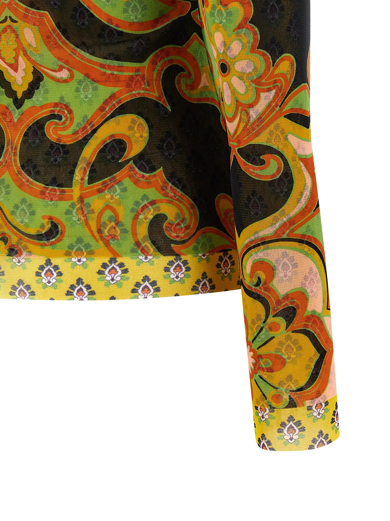 Cardigan by Etro for women in polyamide multicolor & patterned features an impeccable silhouette, showcasing a sophisticated and detail for a truly impeccable finish.