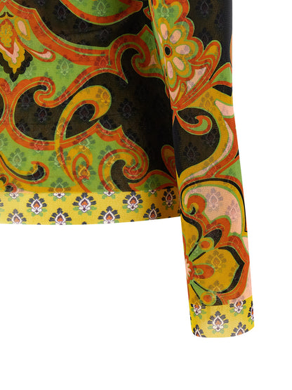 Cardigan by Etro for women in polyamide multicolor & patterned features an impeccable silhouette, showcasing a sophisticated and detail for a truly impeccable finish.
