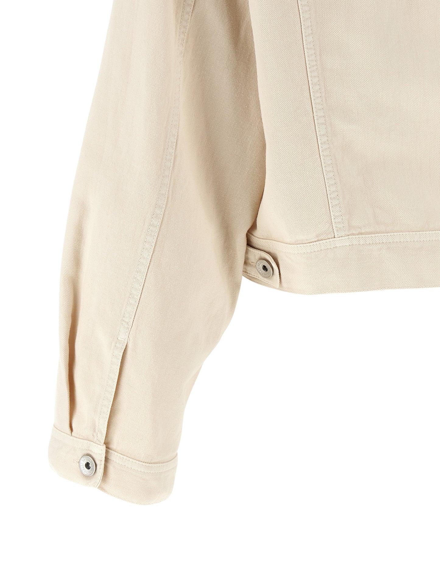 Brunello Cucinelli Monile Women's Linen & Denim Cotton Trucker Jacket - Beige