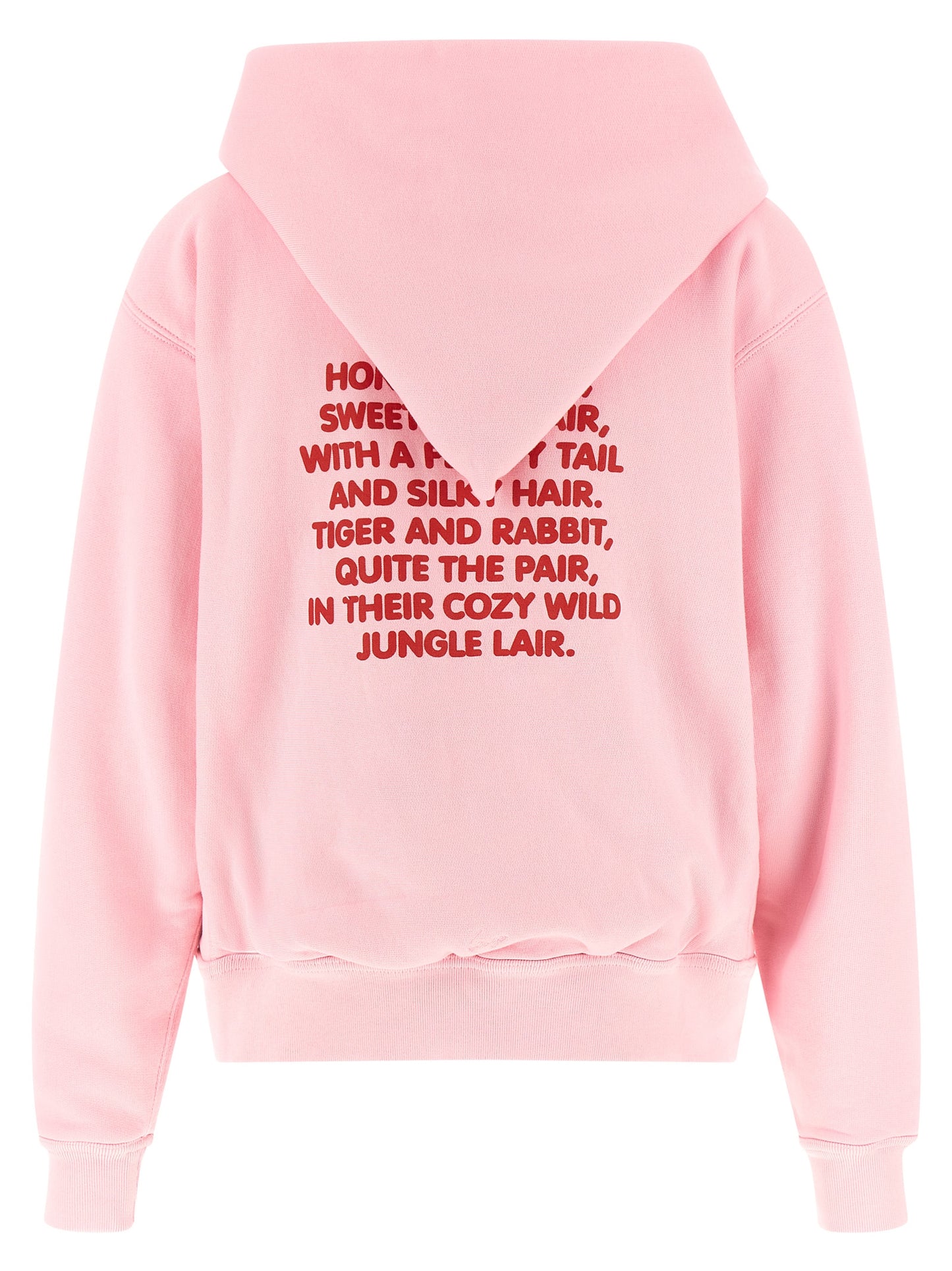 Sweatshirt Hoodie by Kenzo for women in cotton multicolor, pink & print features a slouchy chic silhouette, detailed with a slouchy chic and a signature hooded neckline for an elevated aesthetic.