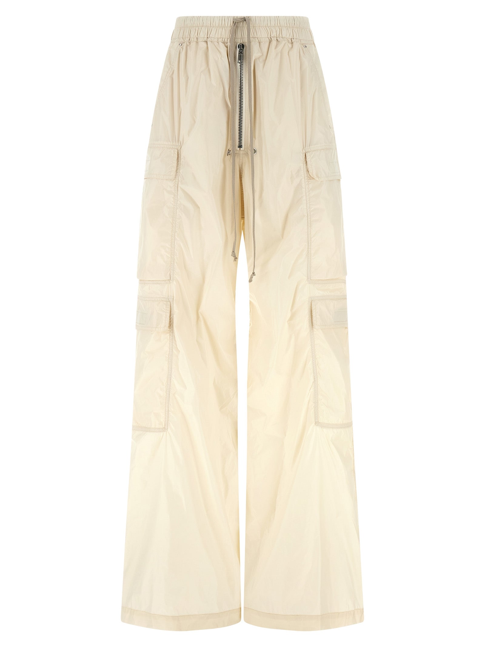 Cargo Pants by DRKSHDW for women in nylon beige features a architectural flared & wide with a architectural long and architectural .