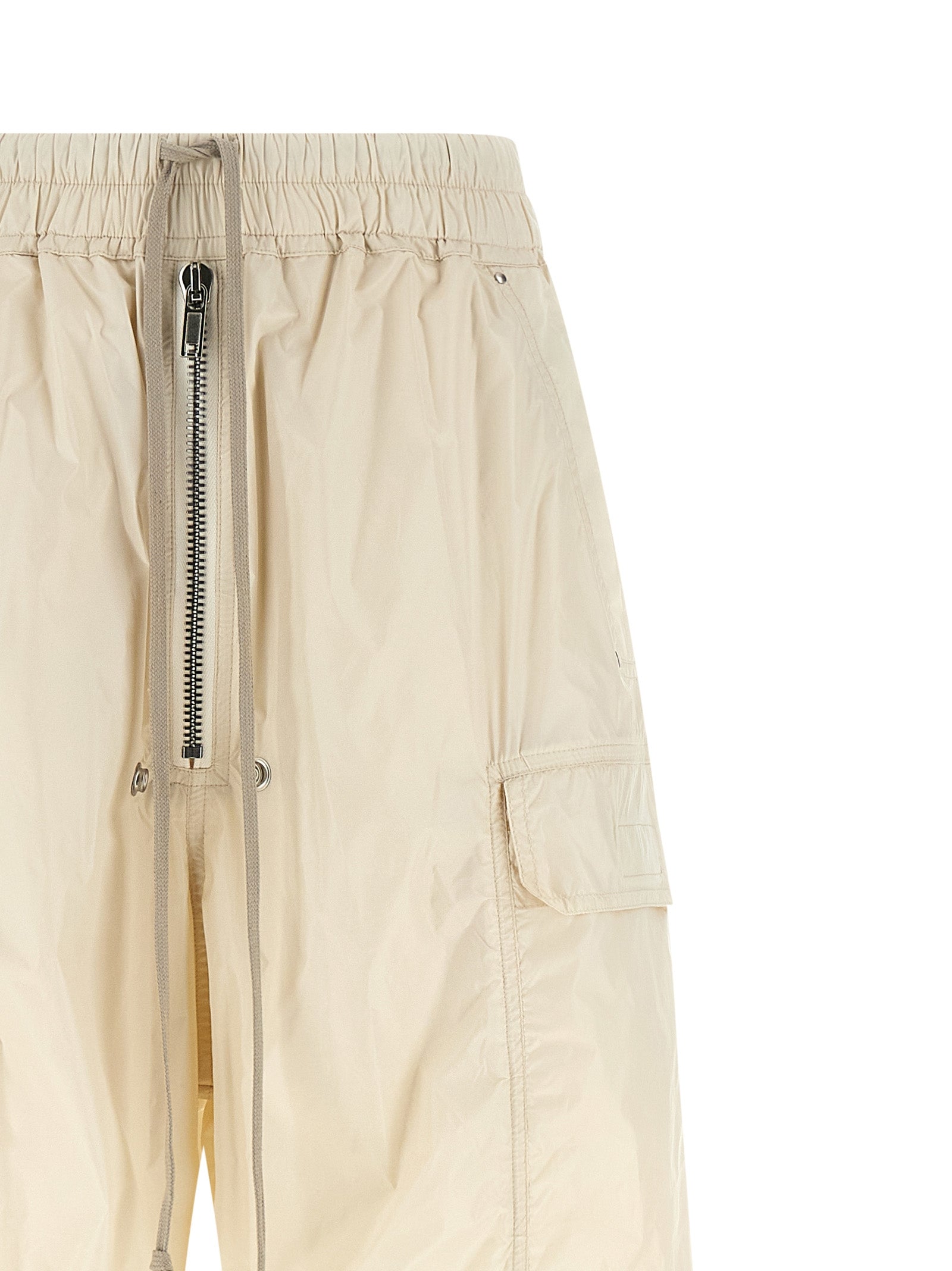Cargo Pants by DRKSHDW for women in nylon beige features an stylish flared & wide with a long and , expertly finished with stylish utility detailing.