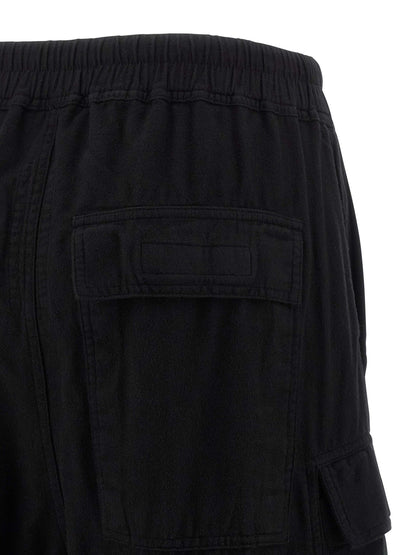 Cargo Pants by DRKSHDW for women in cotton black features a architectural flared & wide with a architectural long and architectural .