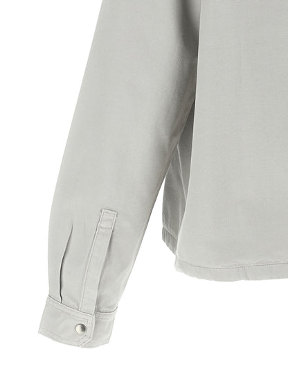 Windbreaker Jacket by DRKSHDW for men in cotton canvas beige features an stylish silhouette, showcasing a sophisticated and performance-driven pockets & windproof for a premium, stylish look.