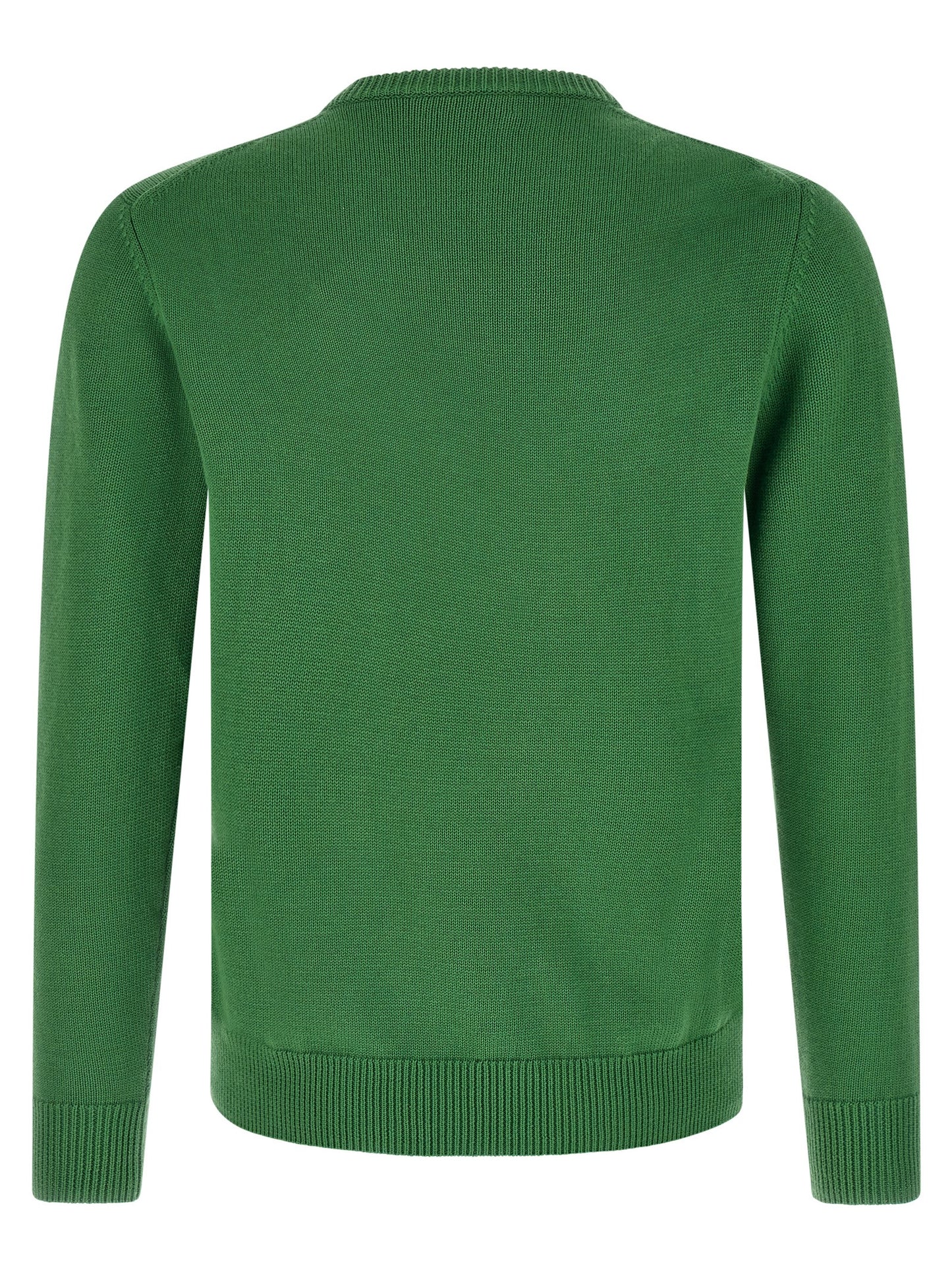 Cardigan by Ballantyne for men in cashmere cotton blend bicolour, green, patterned, argyle & jacquard showcases a captivating silhouette, artfully detailed with a captivating and crew neckline for a truly sophisticated captivating look.