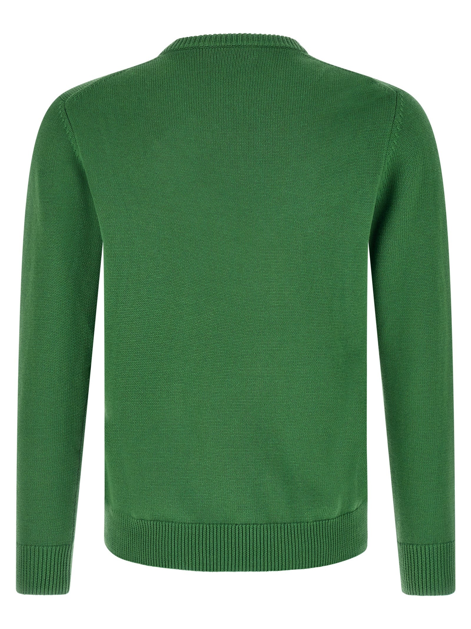 Cardigan by Ballantyne for men in cashmere cotton blend bicolour, green, patterned, argyle & jacquard showcases a captivating silhouette, artfully detailed with a captivating and crew neckline for a truly sophisticated captivating look.