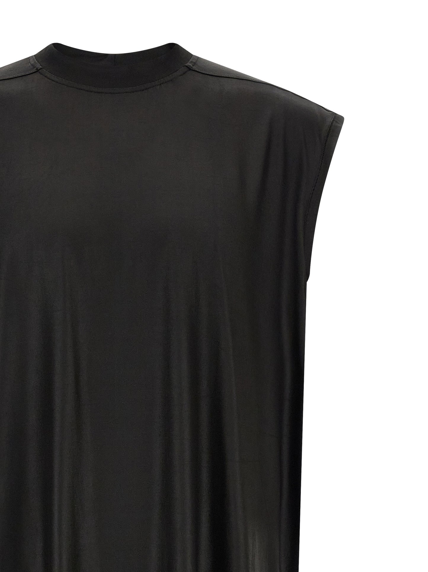 DRKSHDW Men's Crew Neck Acetate & Nylon T-Shirt - Black
