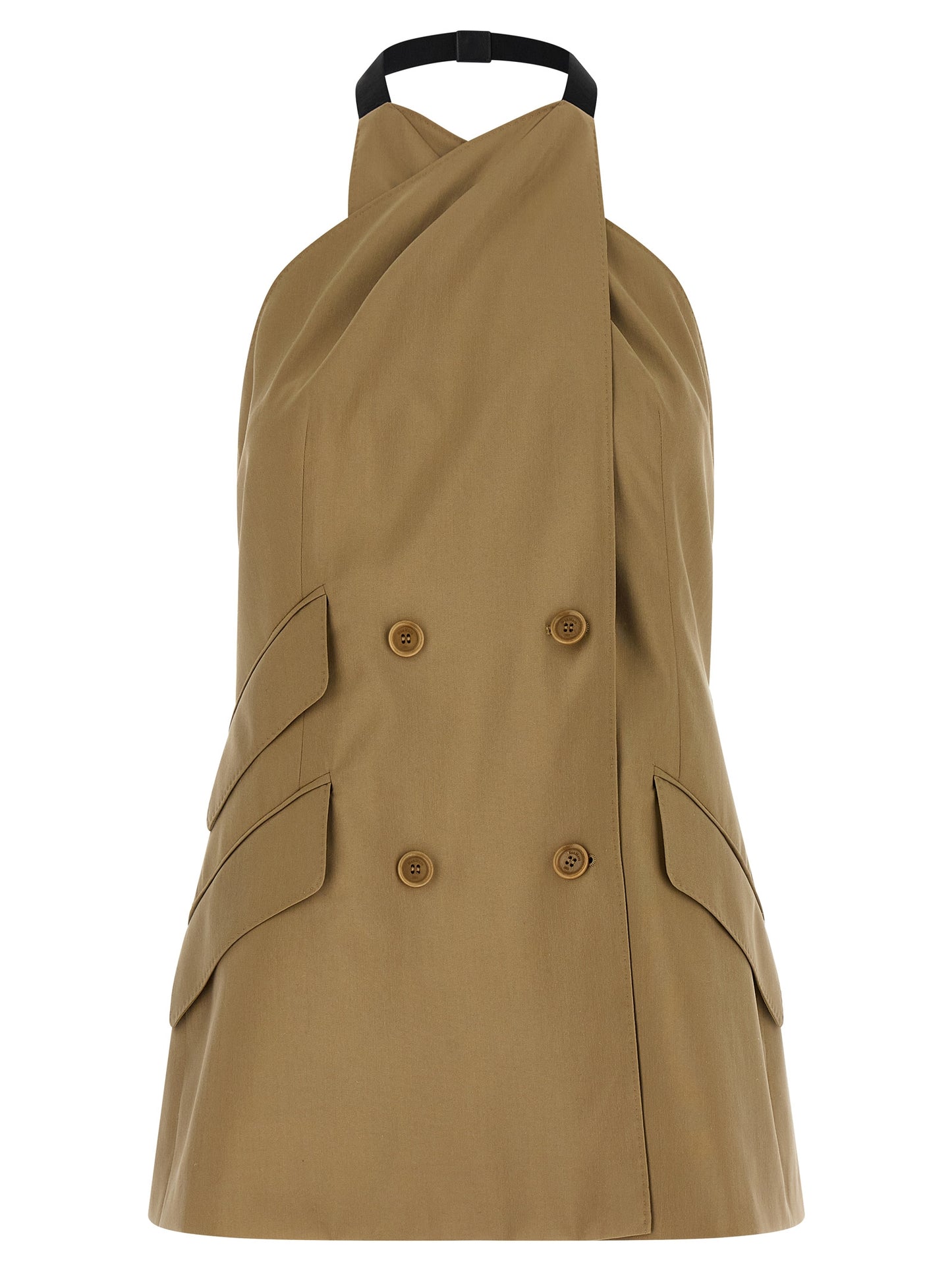 Max Mara Women's Double Breasted Virgin Wool Blazer - Beige Horn Monogram