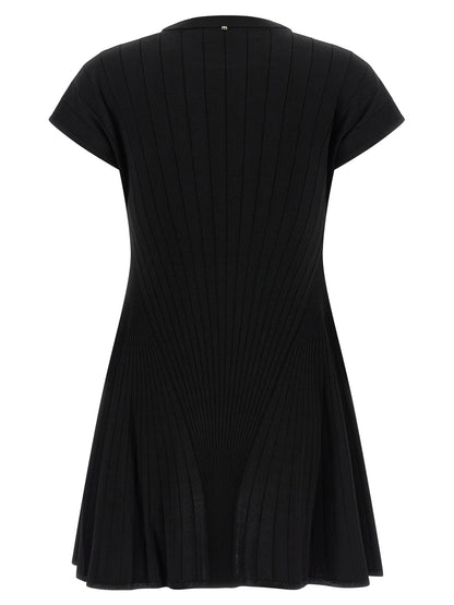 Sportmax Black Viscose Short Dress