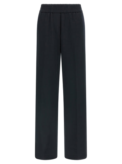 Casual Pants by Peserico for women in polyester cotton blue features an refined tailoring silhouette, showcasing a premium straight-leg & wide with a and long cut for a refined tailoring look.