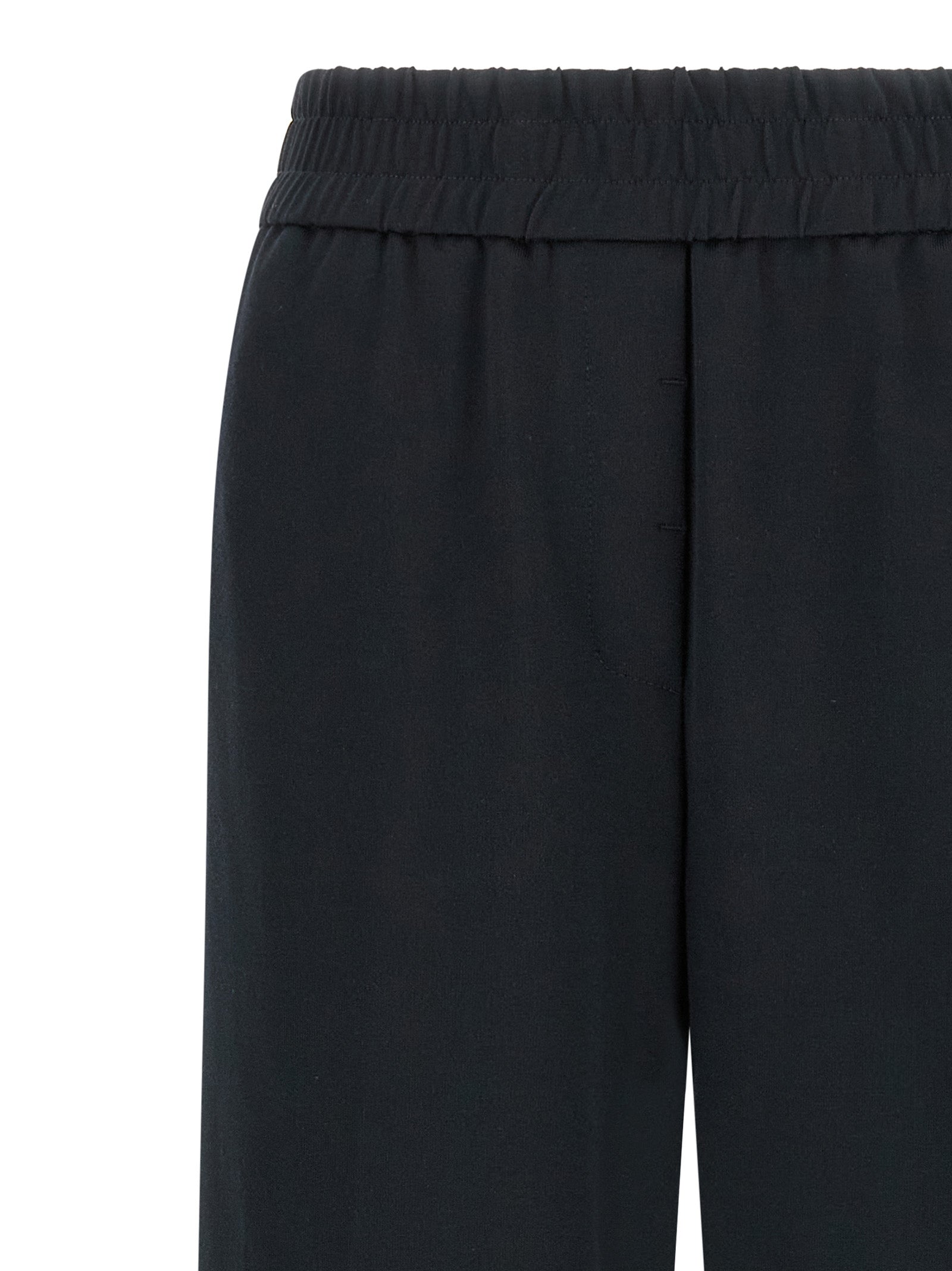 Casual Pants by Peserico for women in polyester cotton blue presents a tailored silhouette, showcasing a tailored straight-leg & wide and long cut with a refined for a truly tailored aesthetic.