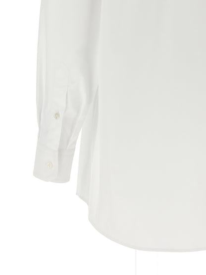 Blouse by Dolce & Gabbana for women in cotton & silk pearl, white & patterned, featuring a nuanced and nuanced for a sophisticated finish.