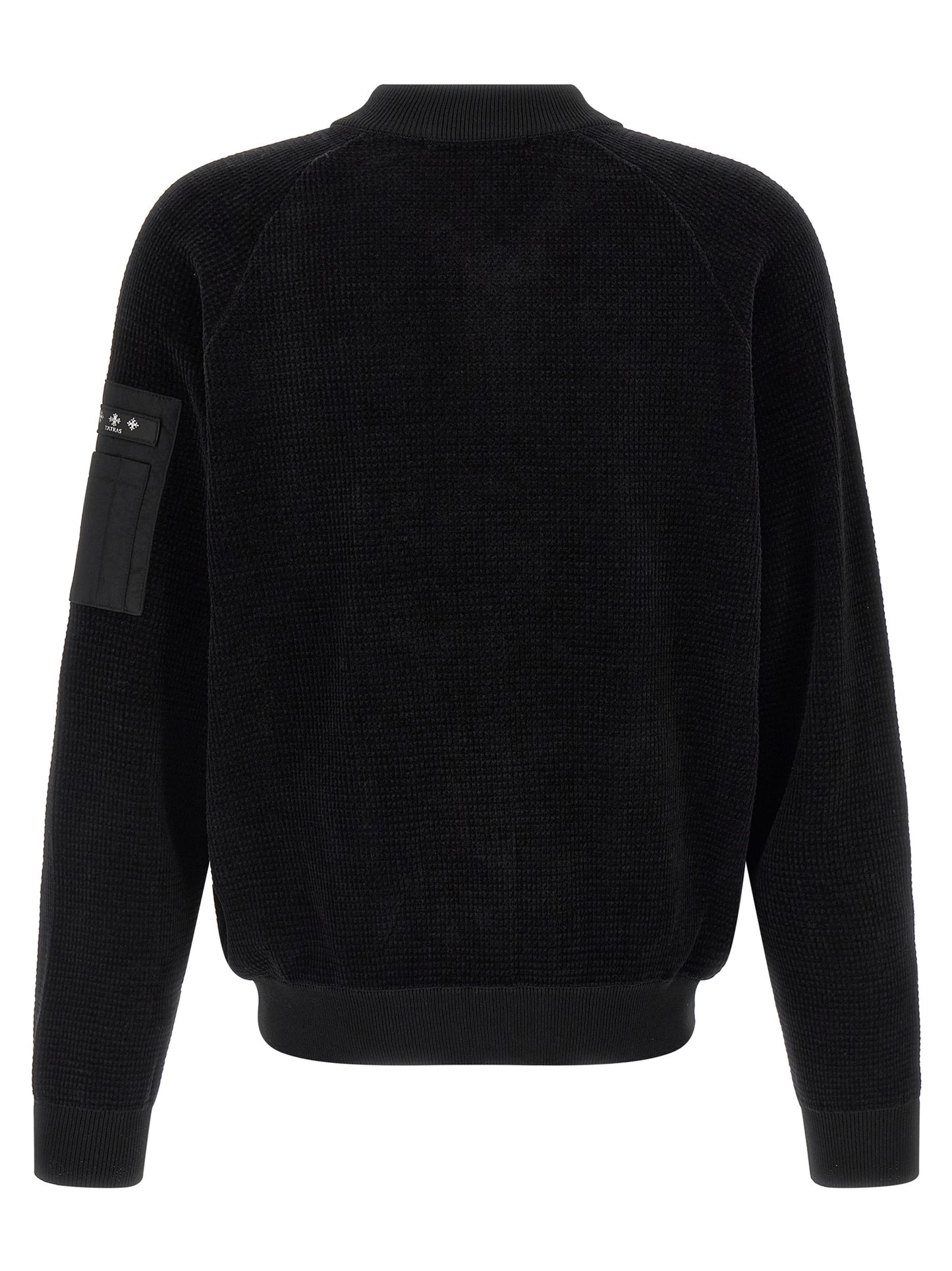 Bomber Jacket by Tatras for men in nylon cotton polyester black features a city-ready silhouette, detailed with pockets and a city-ready high-neck neckline.