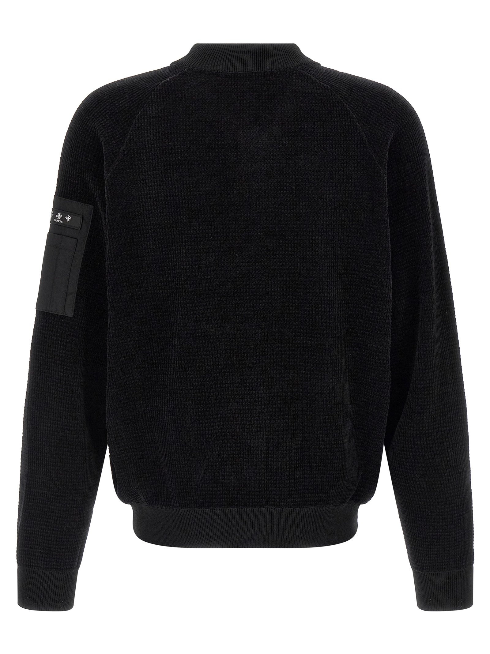 Bomber Jacket by Tatras for men in nylon cotton polyester black features a city-ready silhouette, detailed with pockets and a city-ready high-neck neckline.