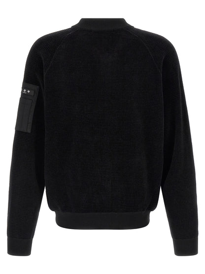 Bomber Jacket by Tatras for men in nylon cotton polyester black features a city-ready silhouette, detailed with pockets and a city-ready high-neck neckline.