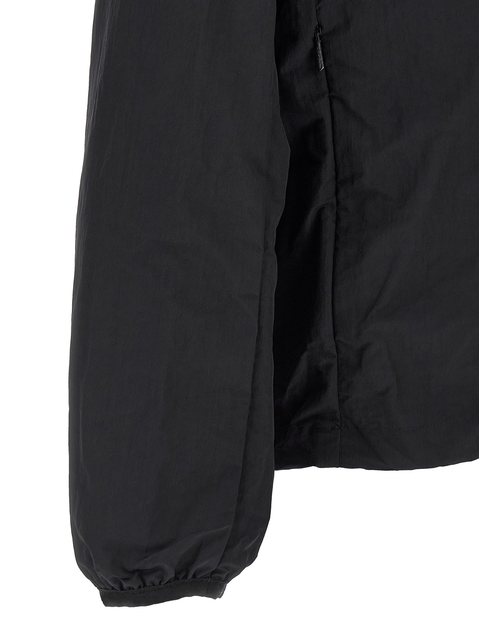 Hooded Windbreaker Jacket by Tatras for men in nylon blue & print showcases a modern silhouette, integrating pockets, hooded & windproof and a modern hooded neckline for a sophisticated finish.