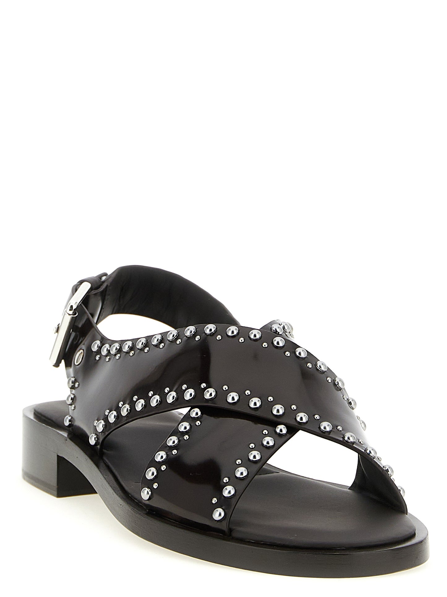 Church's Women's Calfskin Leather Flat Sandals - Brown