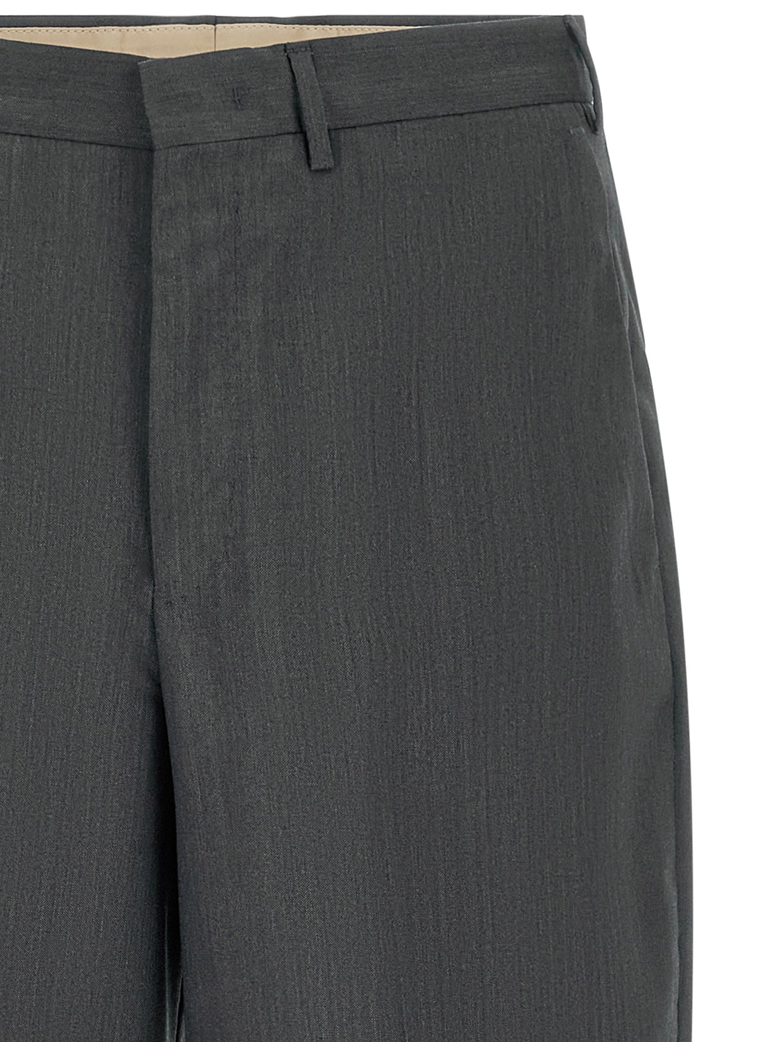 Trousers by PT Torino for men in virgin wool gray features an sartorial silhouette, showcasing a precise straight-leg and long with a sartorial for a refined look.