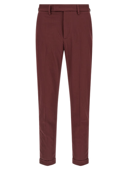 Chinos Pants by Department 5 for men in cotton multicolor & red features an perennial straight-leg & regular-fit and long, expertly tailored with a perennial for a refined silhouette.