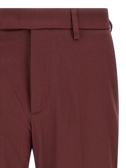 Chinos Pants by Department 5 for men in cotton multicolor & red, featuring a architectural straight-leg & regular-fit with a architectural long and for a refined silhouette.