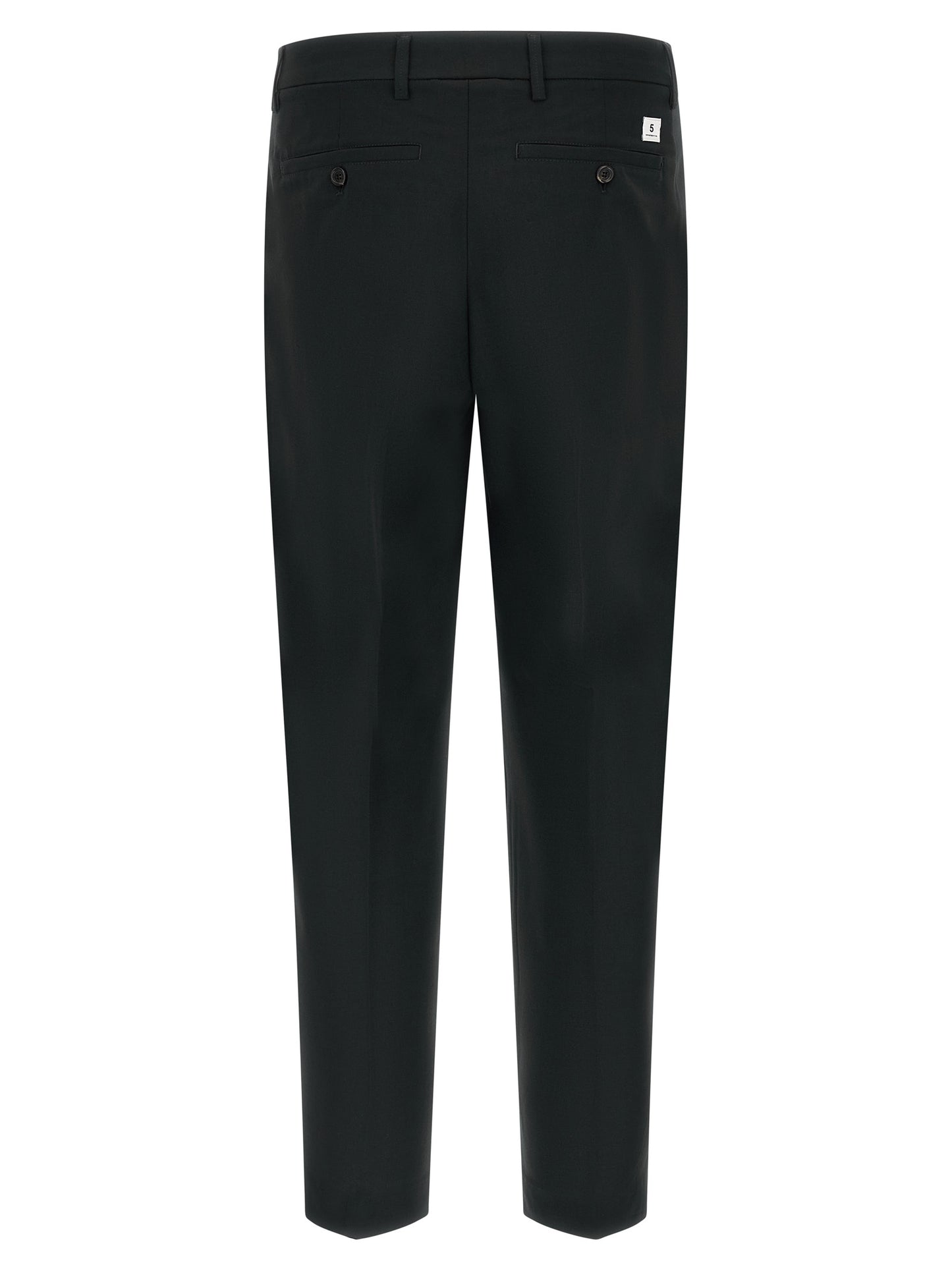 Casual Pants by Department 5 for men in stretch polyester & viscose black & signature features an refined tailoring silhouette, showcasing a premium wide with a and long cut for a refined tailoring look.