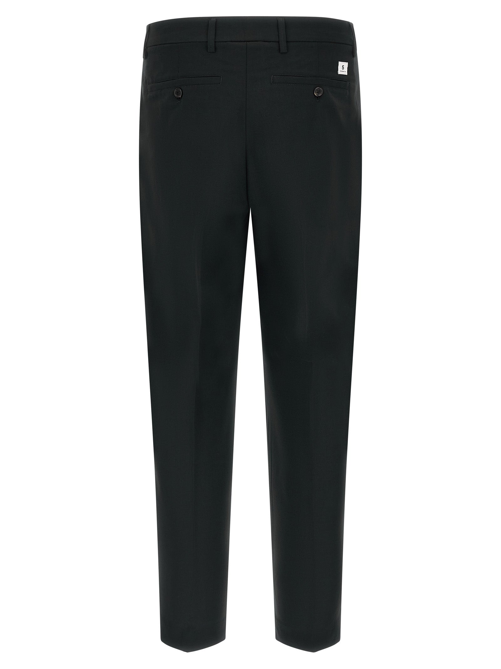 Casual Pants by Department 5 for men in stretch polyester & viscose black & signature features an refined tailoring silhouette, showcasing a premium wide with a and long cut for a refined tailoring look.