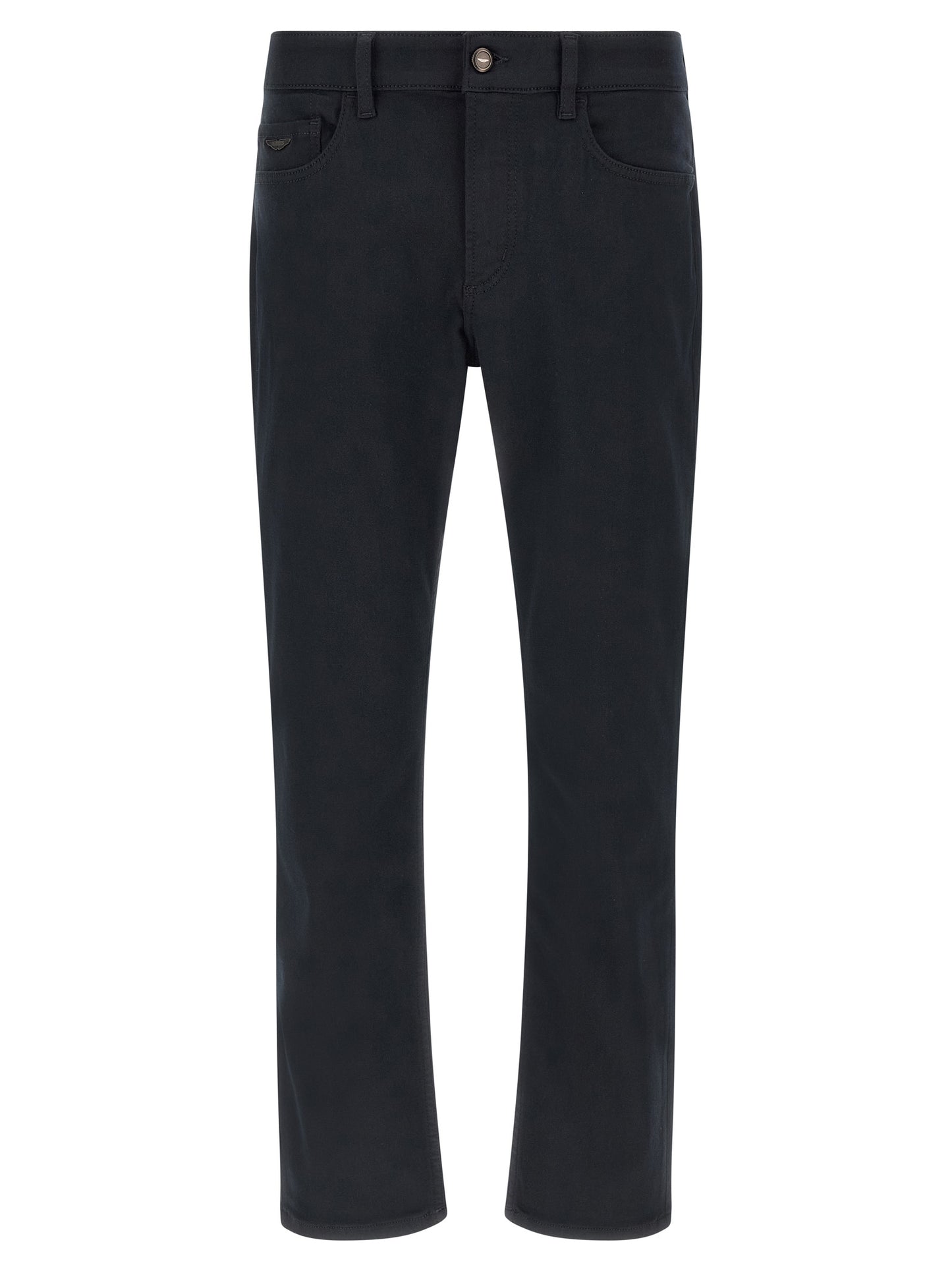 Jeans by Hugo Boss for men in stretch polyester denim blue features an sartorial straight-leg & regular-fit and long with a cut for a sartorial finish.
