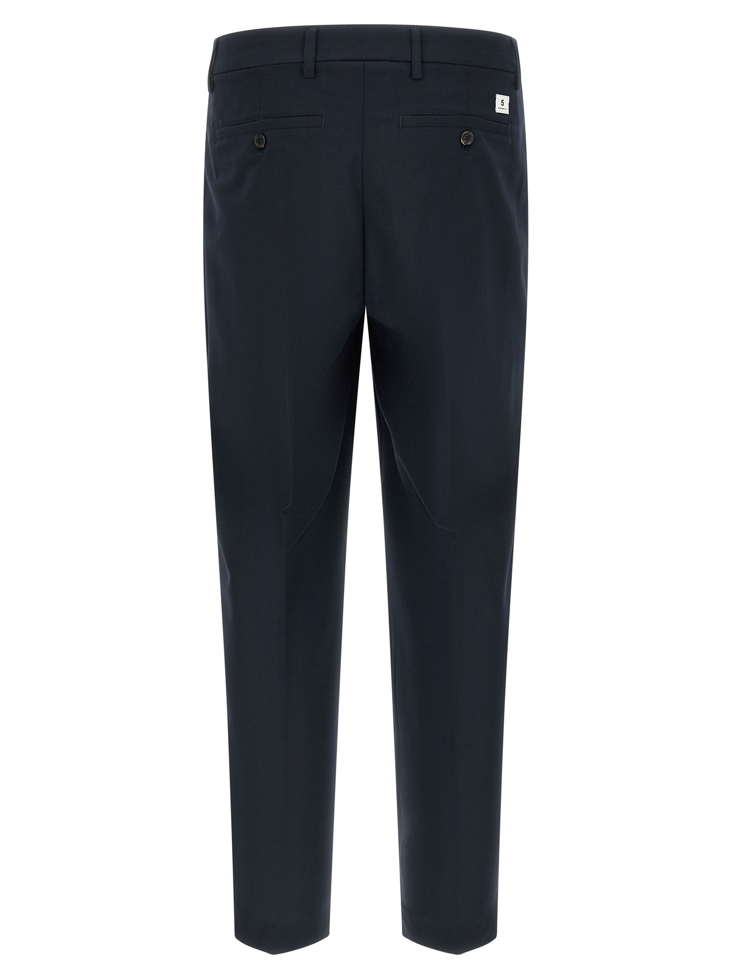 Department 5 Men's Wide Stretch Polyester & Viscose Casual Pants - Blue