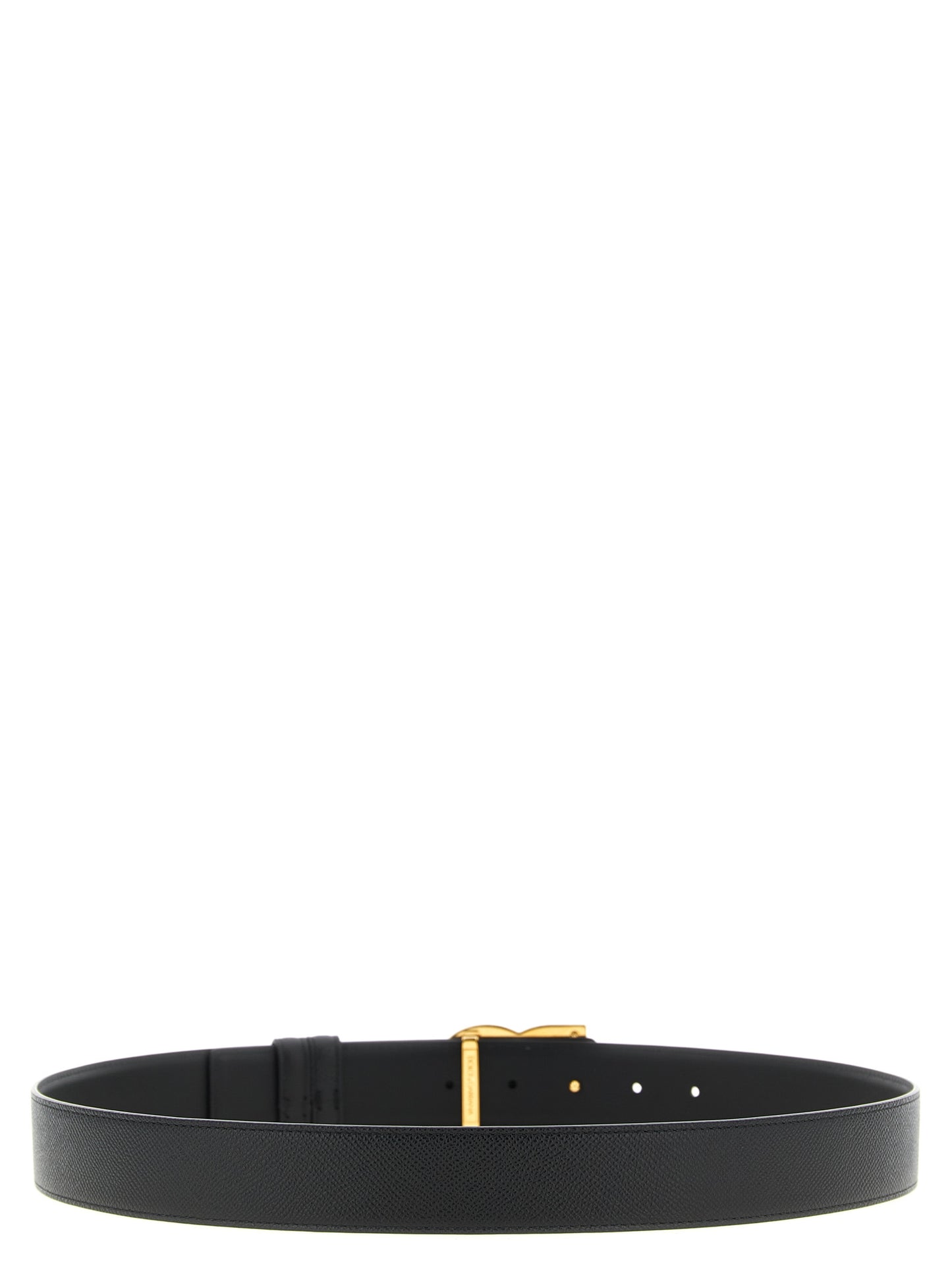 Belt by Dolce & Gabbana for men in bos taurus calfskin leather black, palladium & signature features a bohemian chic silhouette, showcasing the bohemian chic Bos Taurus Calfskin Leather Belt design with a sophisticated bohemian chic finish.