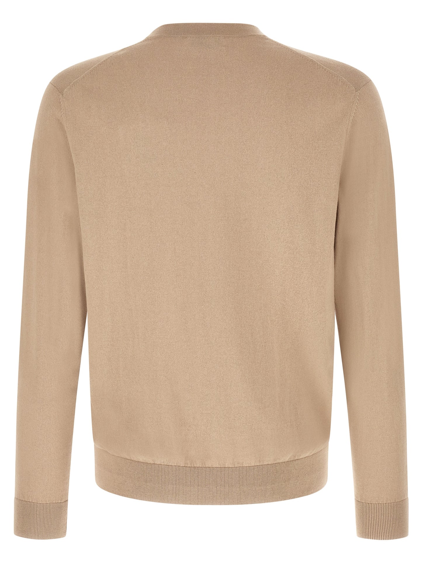Cardigan by Ballantyne for men in cashmere cotton blend beige, pearl, patterned, argyle & jacquard presents a textural silhouette, artfully finished with a textural v-neck neckline and for a sophisticated, textural look.