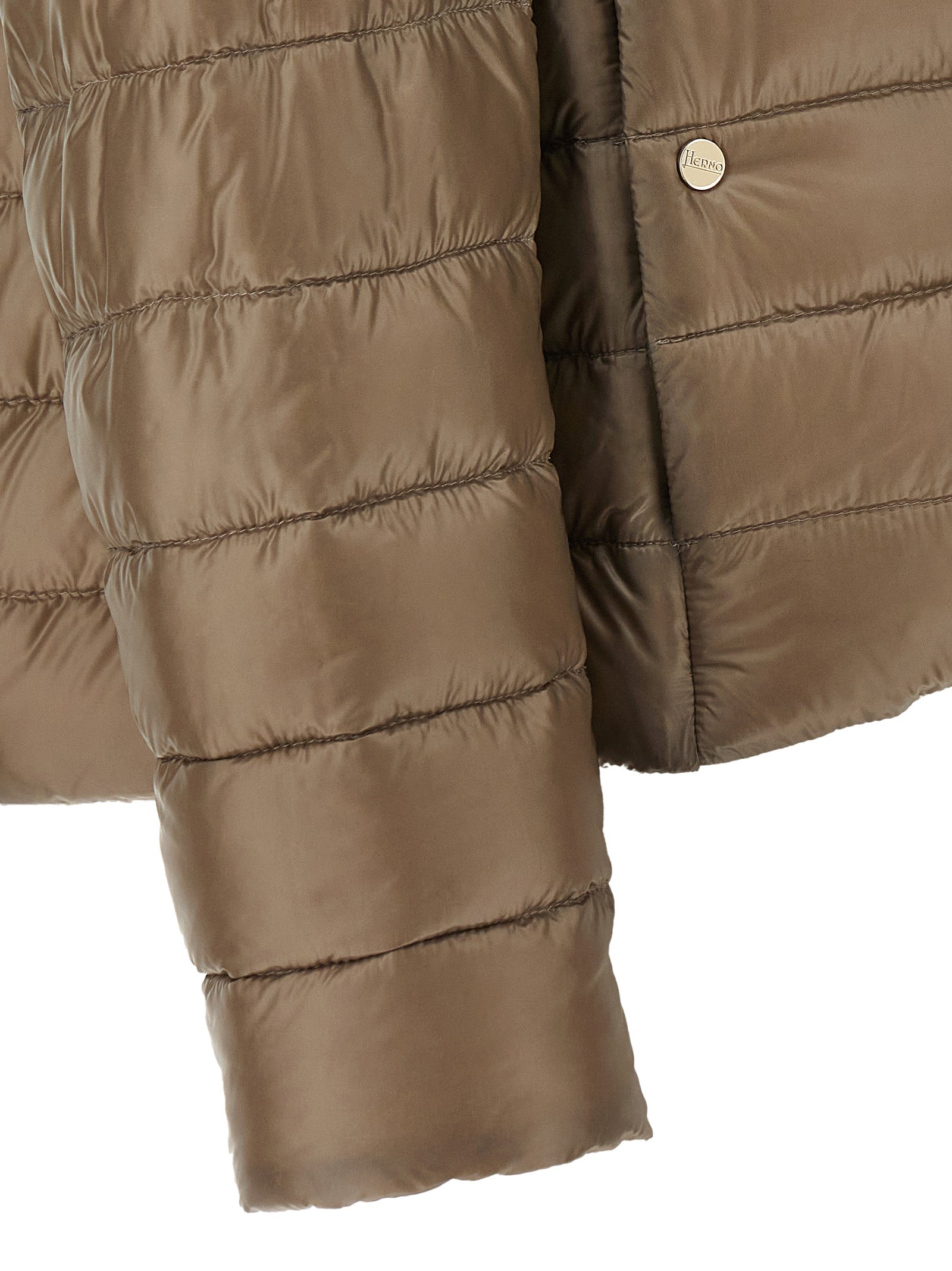 Puffer Jacket by Herno for women in polyamide & goose-down brown presents a effortlessly chic silhouette, showcasing a sophisticated and premium pockets & insulated for a truly effortlessly chic finish.