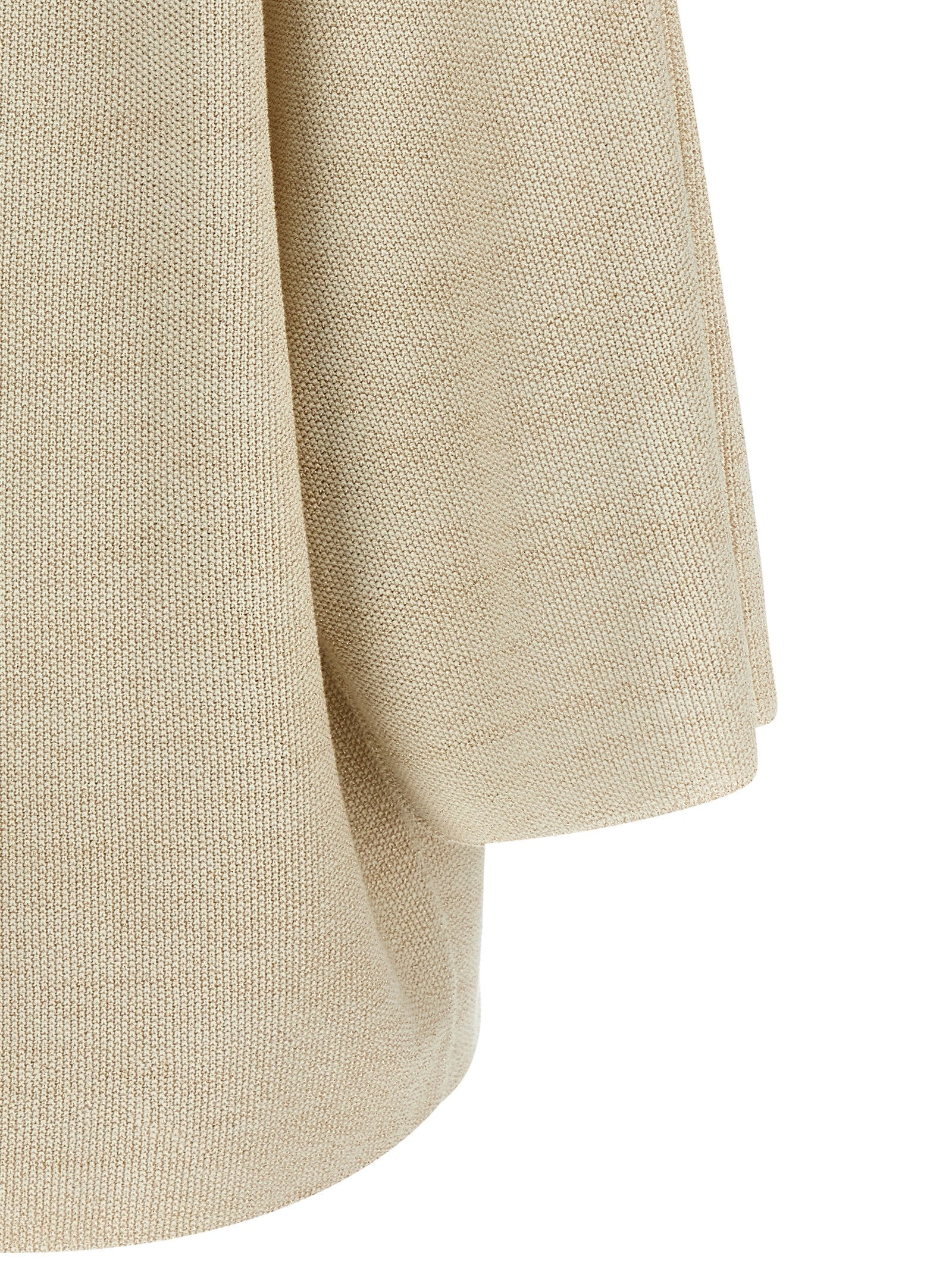 Cardigan by Fabiana Filippi for women in viscose polyester cotton gold features a dramatic silhouette, showcasing a sophisticated and dramatic detail for a timeless, premium look.