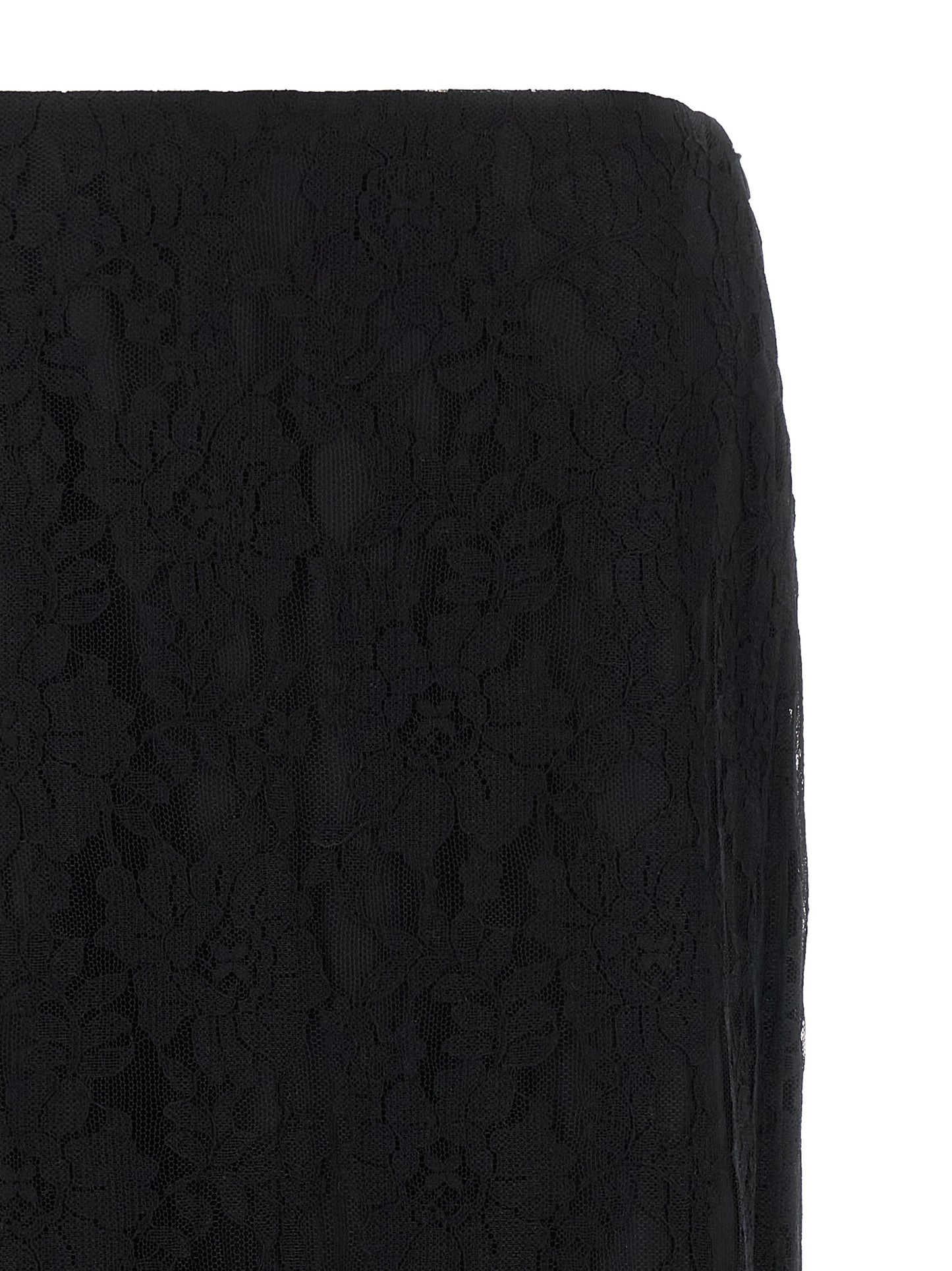 Skirt by Valentino Garavani for women in polyamide cotton chiffon black features a contoured silhouette from the Women's Flared Asymmetrical Polyamide Cotton Chiffon Midi Skirt collection, characterized by its contoured midi for a contoured finish.