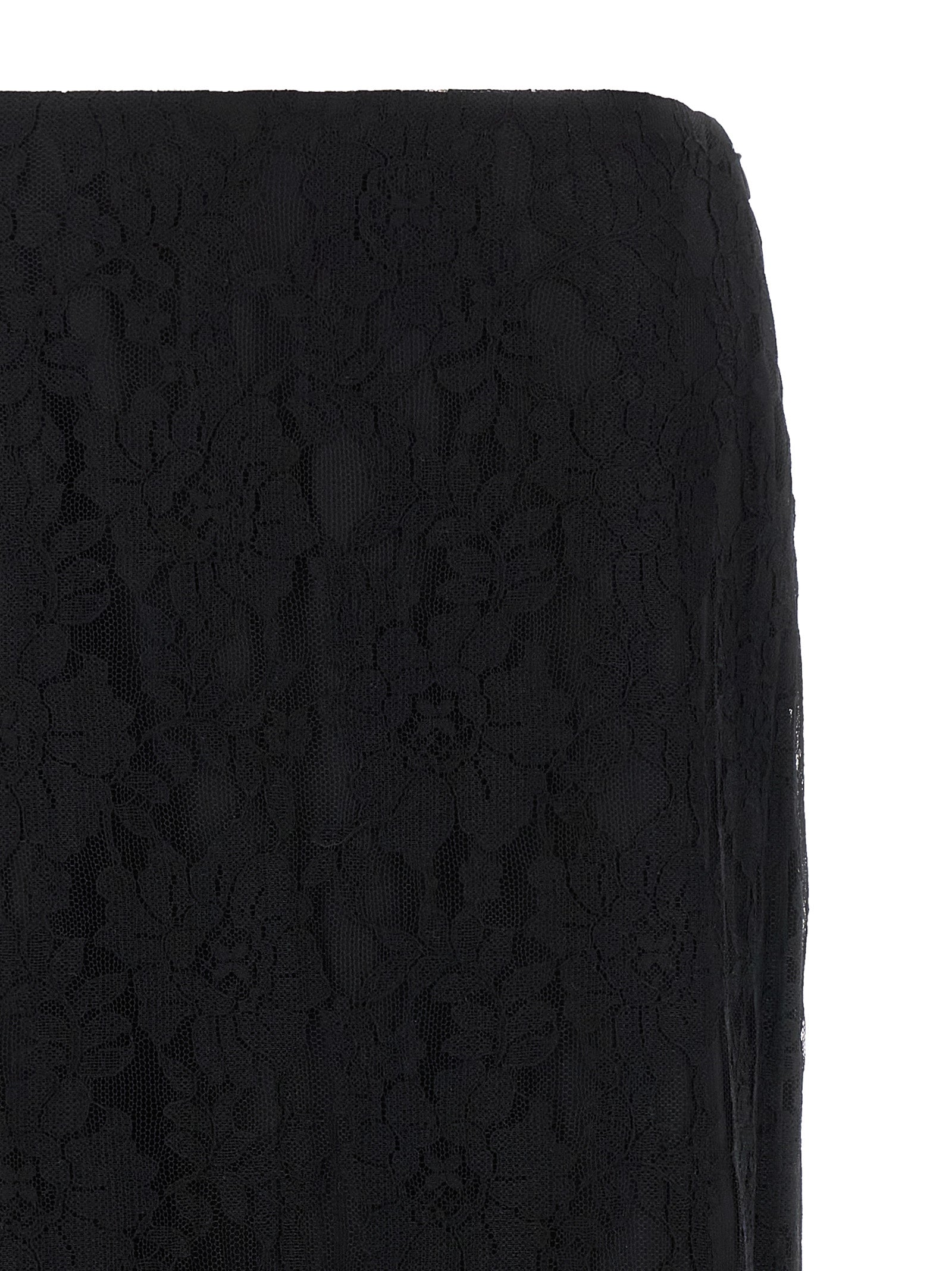 Skirt by Valentino Garavani for women in polyamide cotton chiffon black features a contoured silhouette from the Women's Flared Asymmetrical Polyamide Cotton Chiffon Midi Skirt collection, characterized by its contoured midi for a contoured finish.
