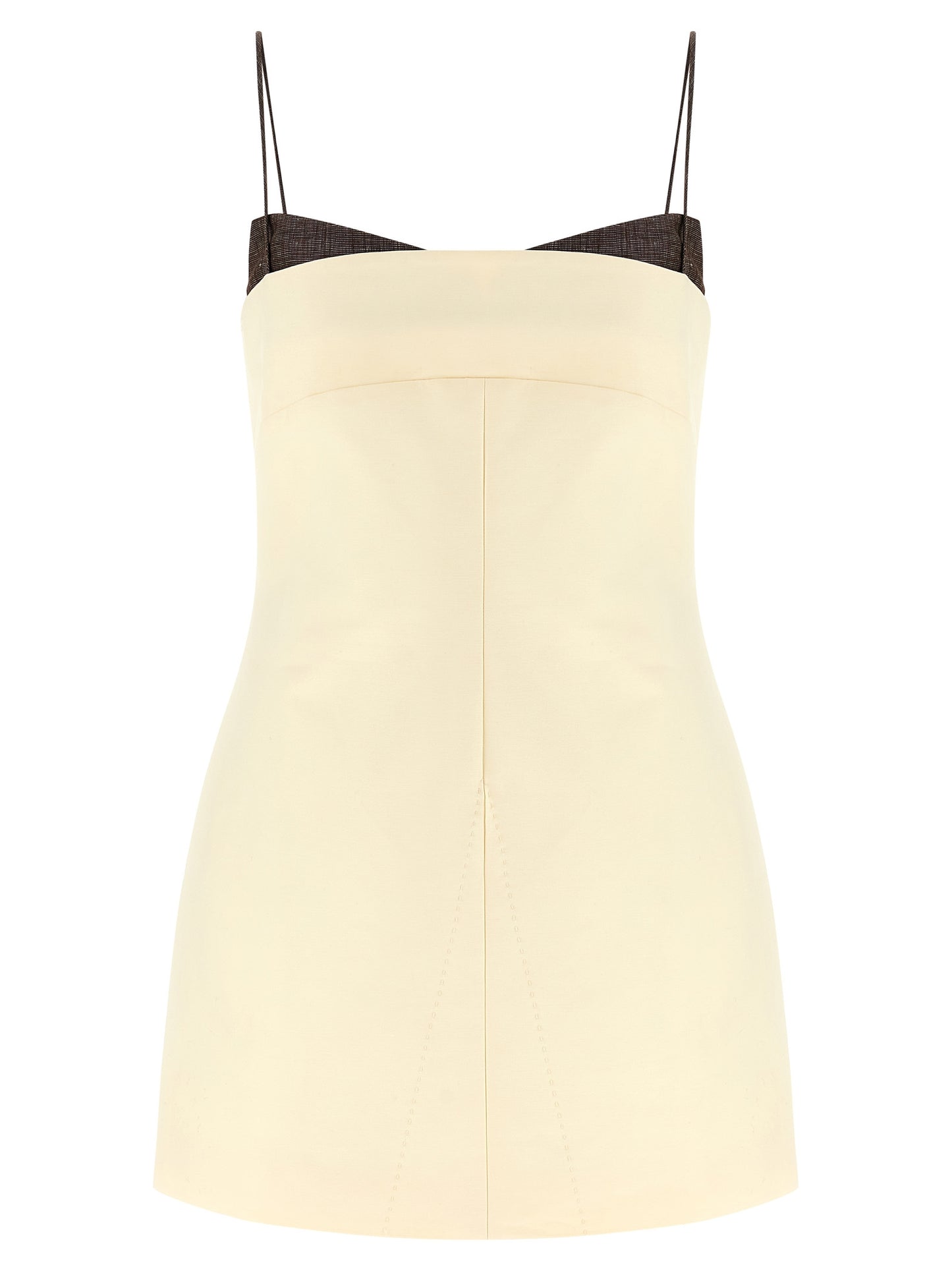 Entire Studios Beige Cotton Short Dress
