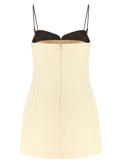 Entire Studios Beige Cotton Short Dress