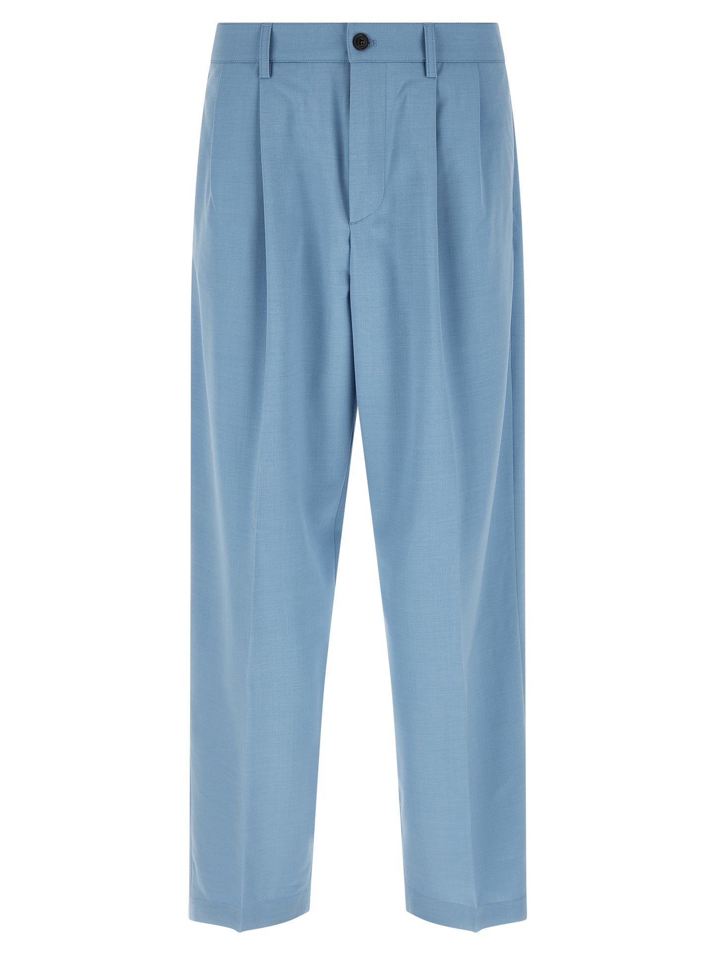 Department 5 Men's Straight Leg Wide Stretch Viscose Polyester Chinos Pants - Light Blue