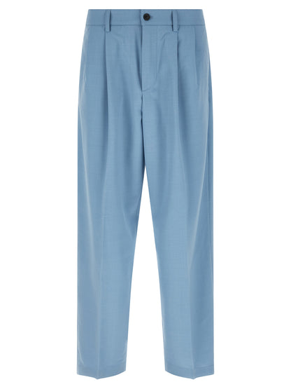 Department 5 Men's Straight Leg Wide Stretch Viscose Polyester Chinos Pants - Light Blue